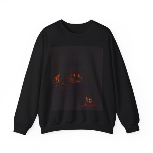 DOU, Gerrit - The Night School (detail) (Artwork) Crewneck Sweatshirt