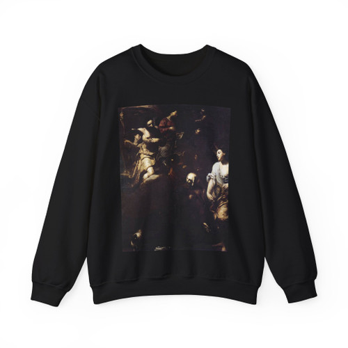CRESPI, Giuseppe Maria - Ecstasy of St Margaret of Cortona (Artwork) Crewneck Sweatshirt