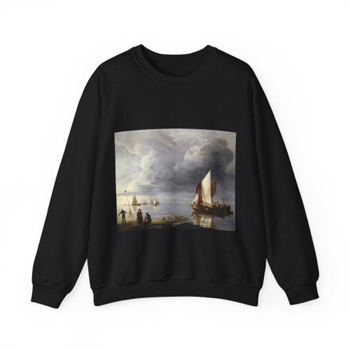 DUBBELS, Hendrik Jakobsz - Small Dutch Vessels in a Calm (Artwork) Crewneck Sweatshirt