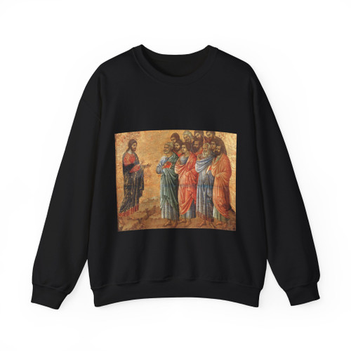 DUCCIO DI Buoninsegna - Appearence on the Mountain in Galilee (Artwork) Crewneck Sweatshirt