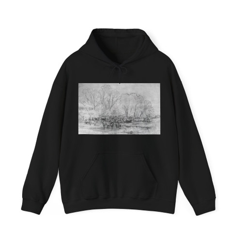 SHISKIN, Ivan Ivanovich - Herd a stream 1870 (Artwork) Hoodie