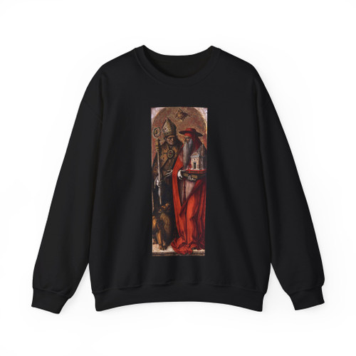 CRIVELLI, Carlo - St Jerome and St Augustine (Artwork) Crewneck Sweatshirt