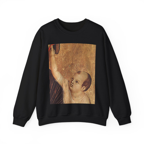DUCCIO di Buoninsegna - Crevole Madonna (detail) (Artwork) Crewneck Sweatshirt