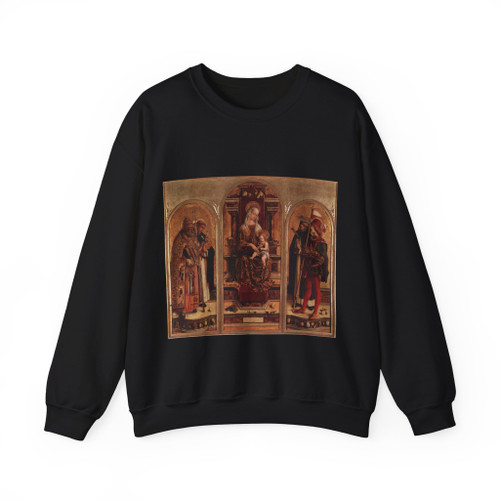 CRIVELLI, Carlo - Triptych of Camerino (Artwork) Crewneck Sweatshirt