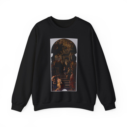GIORDANO, Luca - Presentation of Mary at the Temple (Artwork) Crewneck Sweatshirt