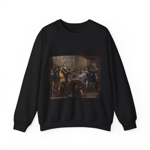 GIORDANO, Luca - Perseus Fighting Phineus and his Companions (Artwork) Crewneck Sweatshirt