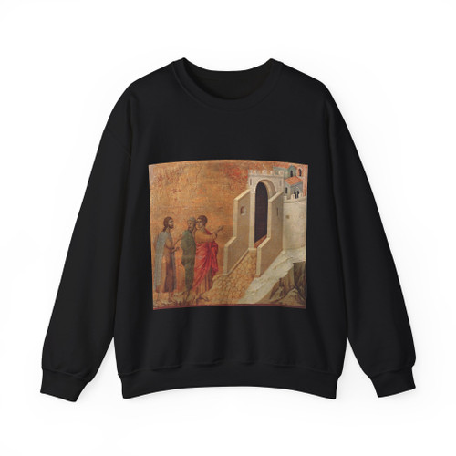 DUCCIO DI Buoninsegna - Road to Emmaus (Artwork) Crewneck Sweatshirt