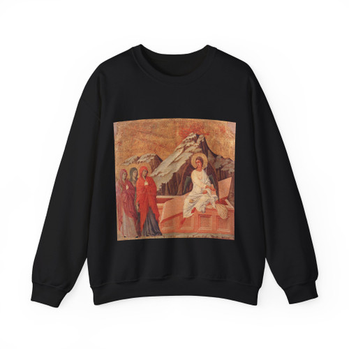 DUCCIO DI Buoninsegna - The Three Marys at the Tomb (Artwork) Crewneck Sweatshirt