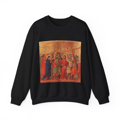 DUCCIO DI Buoninsegna - Way to Calvary (Artwork) Crewneck Sweatshirt