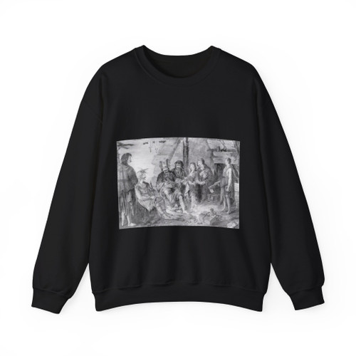 DUCHE DE VANCY, Gaspard - Costumes of the inhabitants of Port des Francais in Lituya Bay (Artwork) Crewneck Sweatshirt