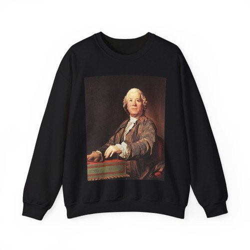 DUPLESSIS, Joseph-Siffred - Cristoph Wilibald von Gluck at the Spinet (Artwork) Crewneck Sweatshirt