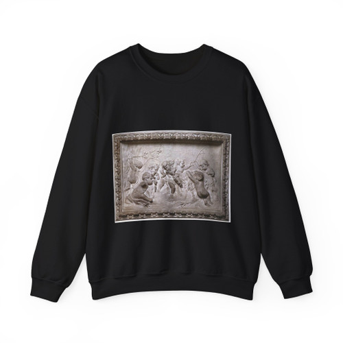 DUQUESNOY, Francois - Bacchanalia of Putti (Artwork) Crewneck Sweatshirt