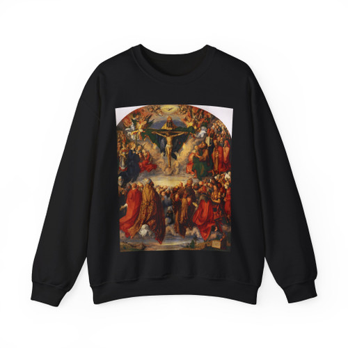 DURER, Albrecht - Adoration of the Trinity (Artwork) Crewneck Sweatshirt