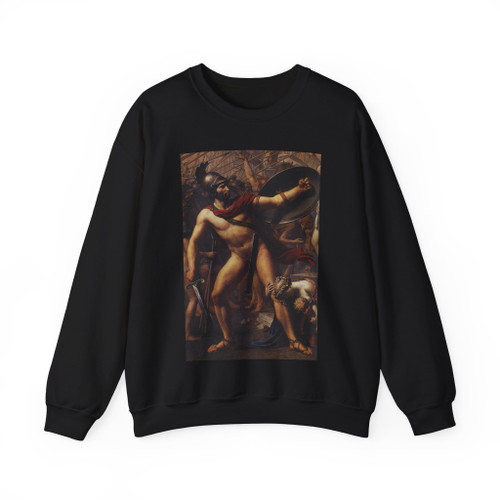 DAVID,Jacques-Louis - The Intervention of the Sabine Women (detail)2 (Artwork) Crewneck Sweatshirt