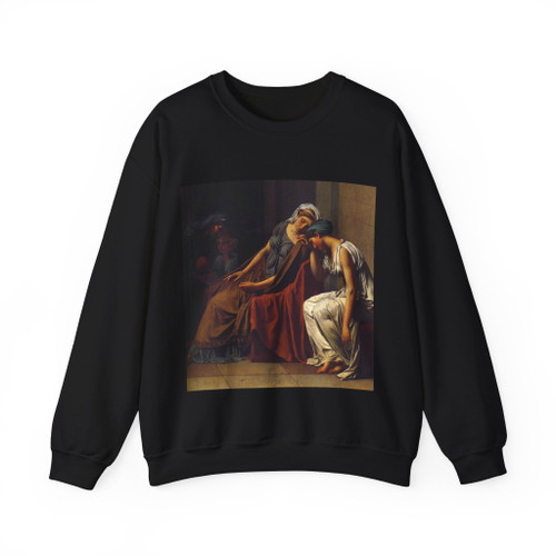 DAVID,Jacques-Louis - The Oath of the Horatii (detail)2 (Artwork) Crewneck Sweatshirt