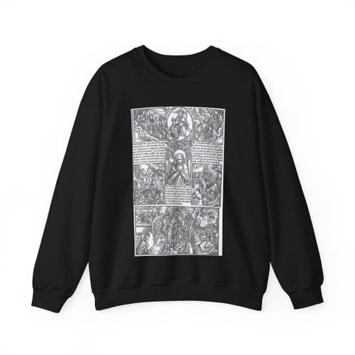 DURER, Albrecht - Illustration to Revelationes Sancte Birgitte (Artwork) Crewneck Sweatshirt