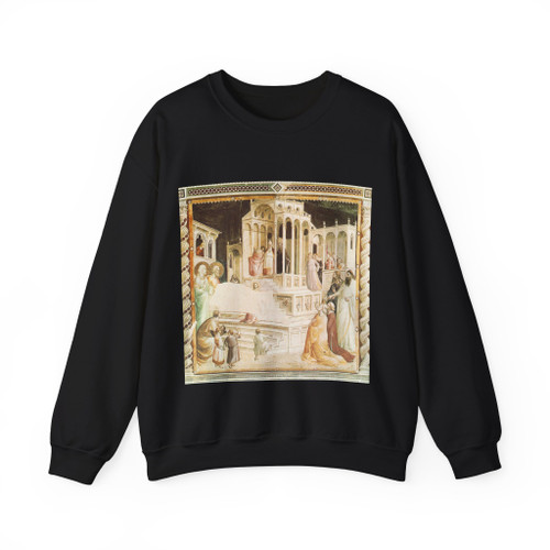 GADDI, Taddeo - Santa Croce- Presentation of Mary in the Temple (Artwork) Crewneck Sweatshirt