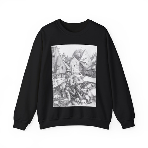 DURER, Albrecht - The Prodigal Son (Artwork) Crewneck Sweatshirt