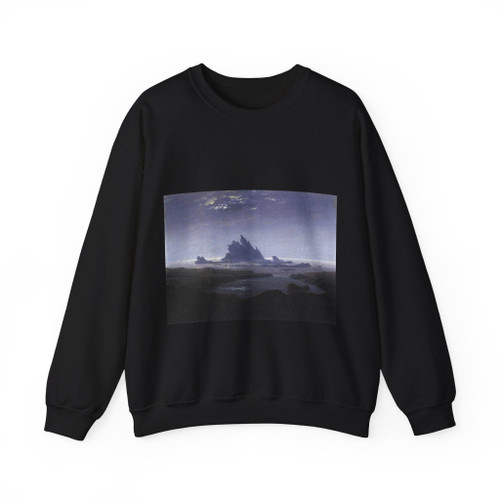 FRIEDRICH, Caspar David - Rocky Reef on the Sea Shore (Artwork) Crewneck Sweatshirt