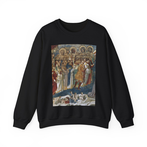 GIOTTO di Bondone - Last Judgment (detail)8 (Artwork) Crewneck Sweatshirt