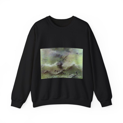 AIVAZOVSKY, Ivan Konstantinovich - Storm (Artwork) Crewneck Sweatshirt