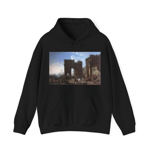 SALUCCI, Alessandro - Harbour View with Triumphal Arch (Artwork) Hoodie