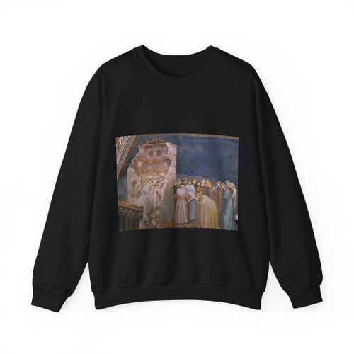 GIOTTO di Bondone - The Death of the Boy in Sessa (Artwork) Crewneck Sweatshirt