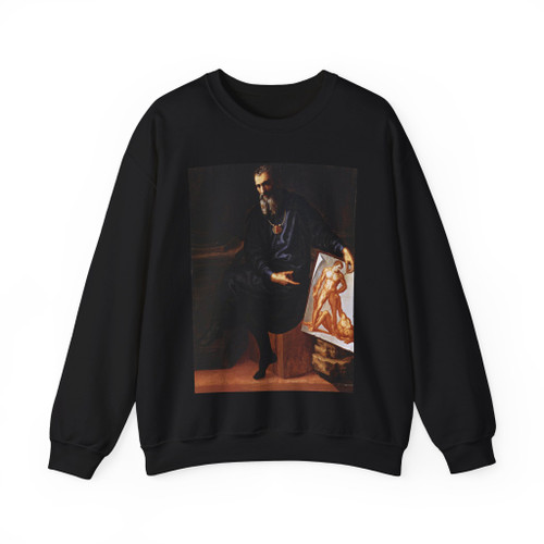 BANDINELLI, Baccio - Self-Portrait (Artwork) Crewneck Sweatshirt