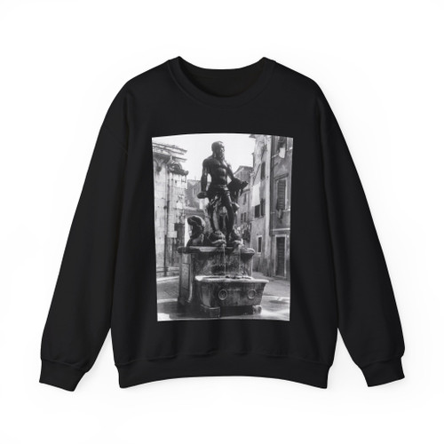 BANDINELLI, Baccio -Andrea Doria as Neptune (Artwork) Crewneck Sweatshirt
