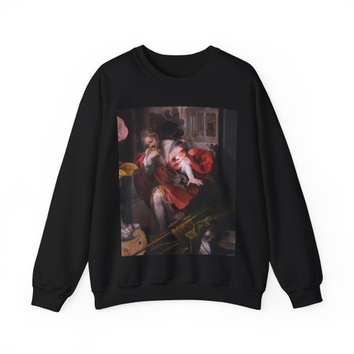 BAROCCI, Federico Fiori - Aeneas' Flight from Troy (detail) (Artwork) Crewneck Sweatshirt