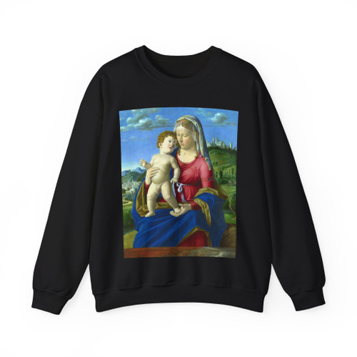 Giovanni Battista Cima da Conegliano - The Virgin and Child (Artwork) Crewneck Sweatshirt