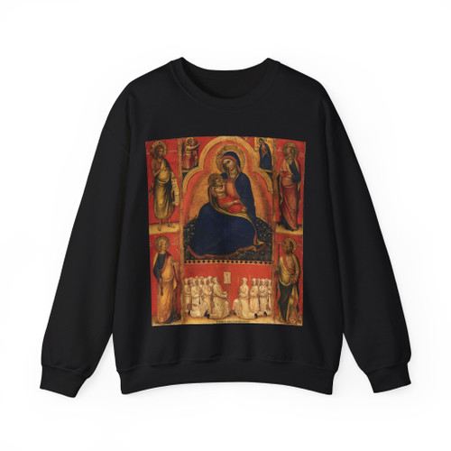 GIOVANNI da Bologna - Virgin of Humility with Saints (Artwork) Crewneck Sweatshirt