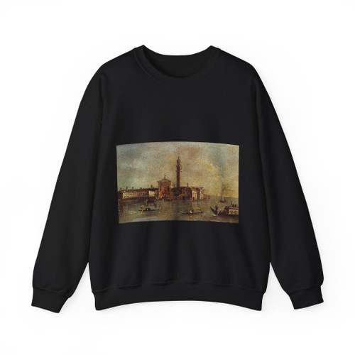 GUARDI, Francesco - View of the Island of San Giorgio in Alga Venice (Artwork) Crewneck Sweatshirt