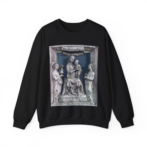 GIOVANNI d'Agostino - Madonna with two Angels (Artwork) Crewneck Sweatshirt