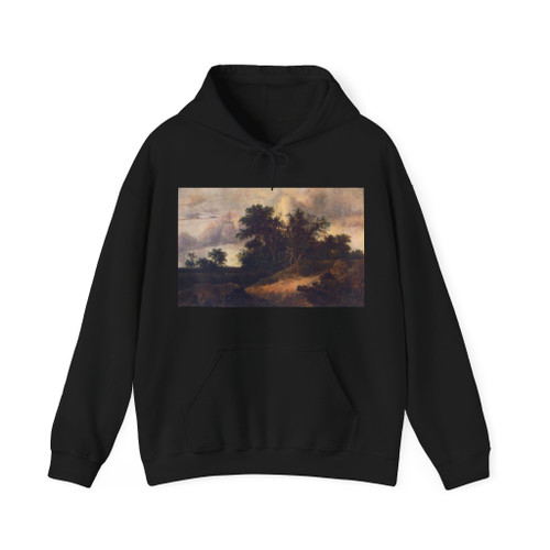 RUISDAEL, Jacob Isaackszon van - Landscape with a House in the Grove (Artwork) Hoodie