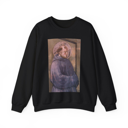 GIOTTO di Bondone - 18. Apparition at Arles (detail) (Artwork) Crewneck Sweatshirt