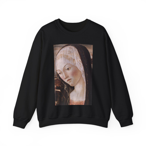 FRANCESCO di Giorgio Martini  -1470s- Madonna and Child with an Angel (detail) (Artwork) Crewneck Sweatshirt