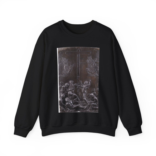 FRANCESCO di Giorgio Martini  -sculptures- Deposition from the Cross (detail) (Artwork) Crewneck Sweatshirt