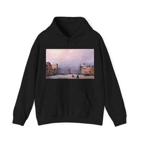 CAFFI, Ippolito - Snow and Fog on the Grand Canal (Artwork) Hoodie