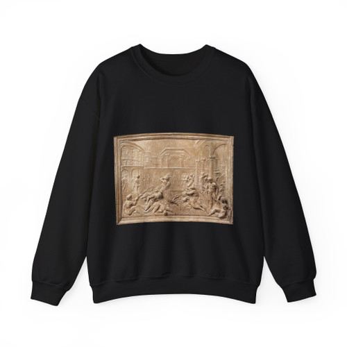 FRANCESCO di Giorgio Martini  -sculptures- Mythological Scene (Artwork) Crewneck Sweatshirt