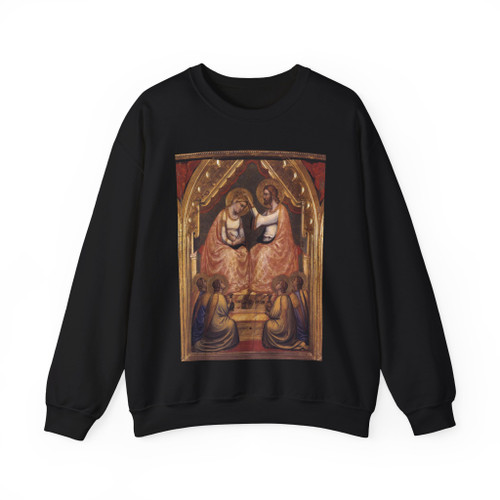 GIOTTO di Bondone - Coronation of the Virgin (Artwork) Crewneck Sweatshirt