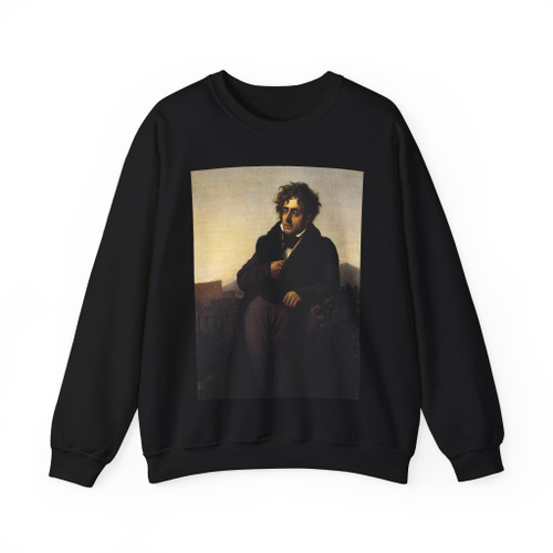 GIRODET de Roucy-Trioson, Anne-Louis - Francois-Rene de Chateaubriand (Artwork) Crewneck Sweatshirt