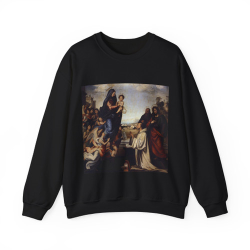 BARTOLOMEO, Fra - Vision of St Bernard with Sts Benedict and John the Evangelist (Artwork) Crewneck Sweatshirt