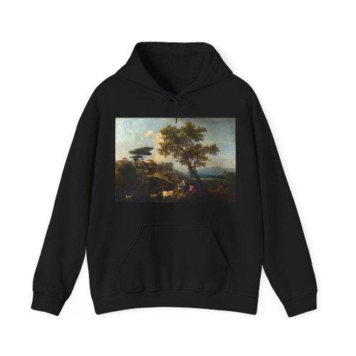 ZUCCARELLI, Francesco - Landscape with Cattle and Figures (Artwork) Hoodie