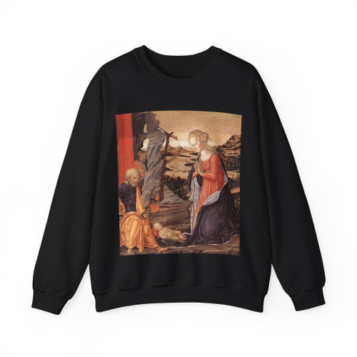 FRANCESCO di Giorgio Martini  -1470s- Nativity (Artwork) Crewneck Sweatshirt