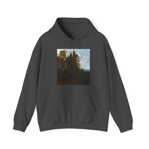 MOUCHERON, Frederick de - A Landscape with Classical Ruins (Artwork) Hoodie