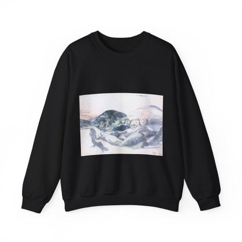 DURER, Albrecht - Landscape near Segonzano in the Cembra Valley (Artwork) Crewneck Sweatshirt