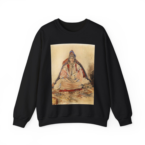 DELACROIX, EUGENE - Jewish Bride (Artwork) Crewneck Sweatshirt