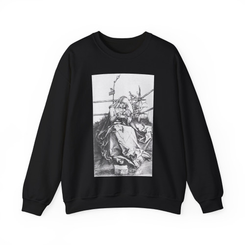 DURER, Albrecht - Madonna on a Grassy Bench (Artwork) Crewneck Sweatshirt