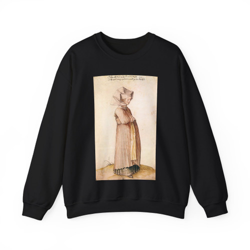 DURER, Albrecht - Nuremberg Woman Dressed for Church (Artwork) Crewneck Sweatshirt